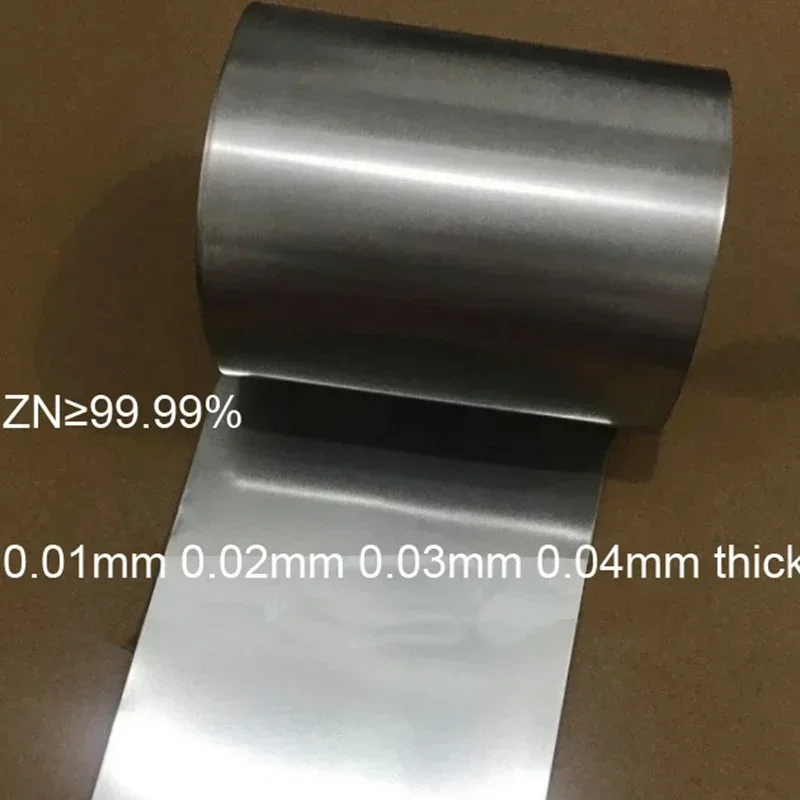 

0.05mm 0.07mm 0.08mm 0.1mm pure zinc sheet Zinc Slab metal sheet Fruit battery electrode material zinc strip Zn foil research