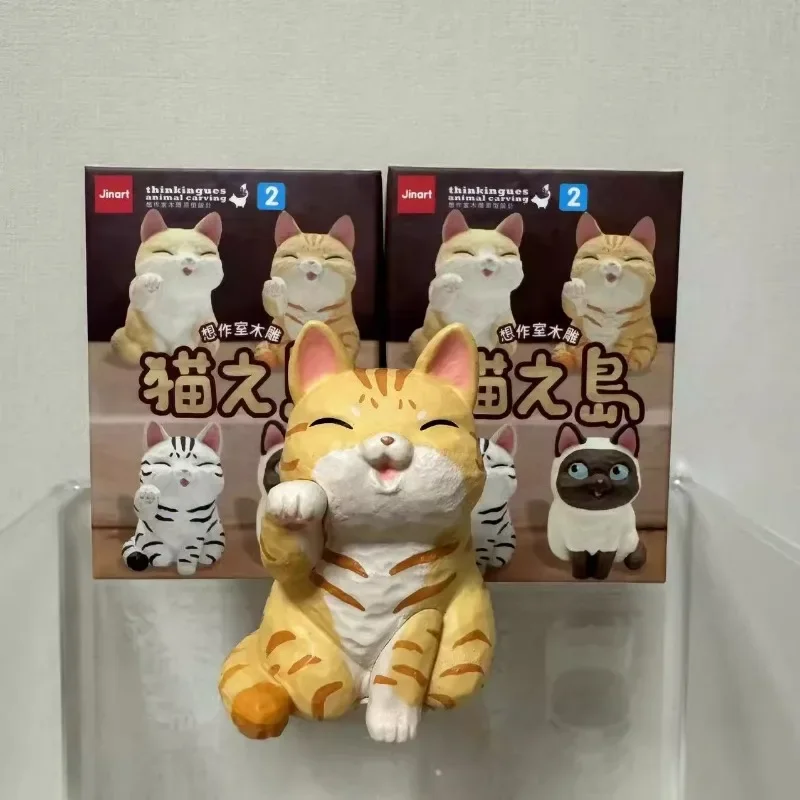 Süße Katzen Serie Action figur Tabby Katze kreative niedliche Figur Modell Ornamente Anhänger Bulk Spielzeug