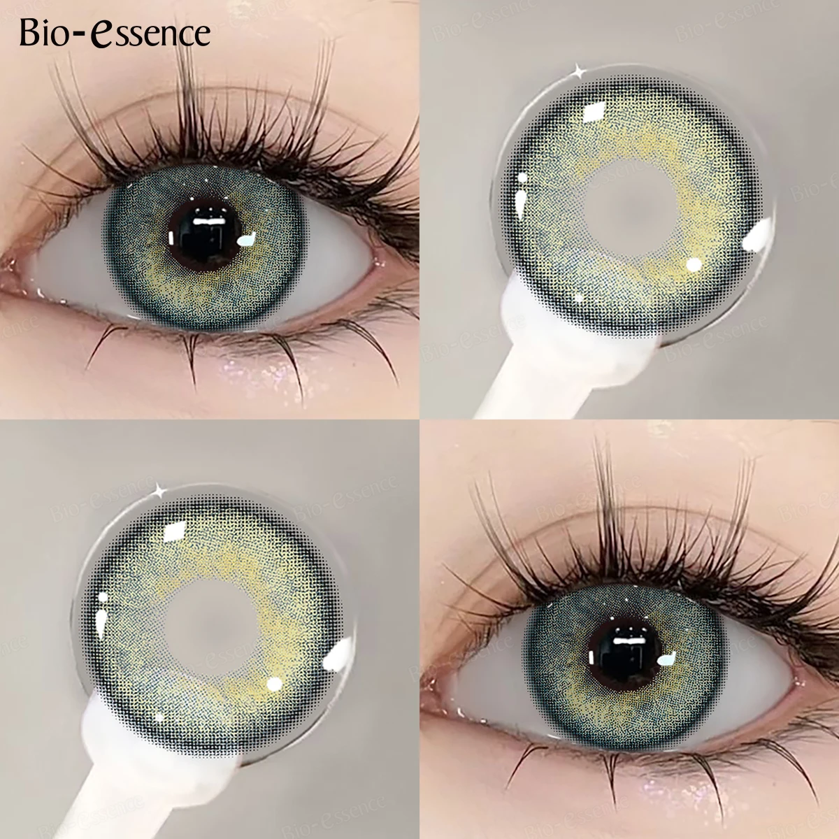 Bio-essense Colored Contact Lenses for Eyes Fashion Colored Contact Blue Eyes Lenses Korean Contacts Lenses Yearly Green Pupils