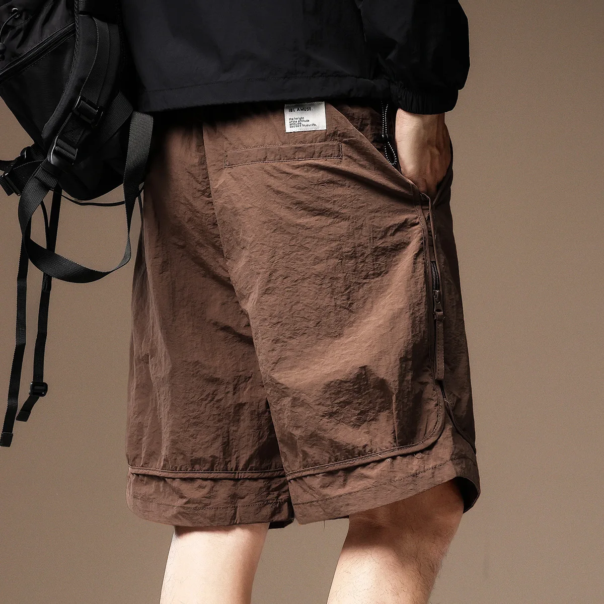 

Outdoor Cargo Shorts Summer Thin Ice Silk Casual Loose Sports Shorts High Quality Middle Pants Mountaineering Running Shorts