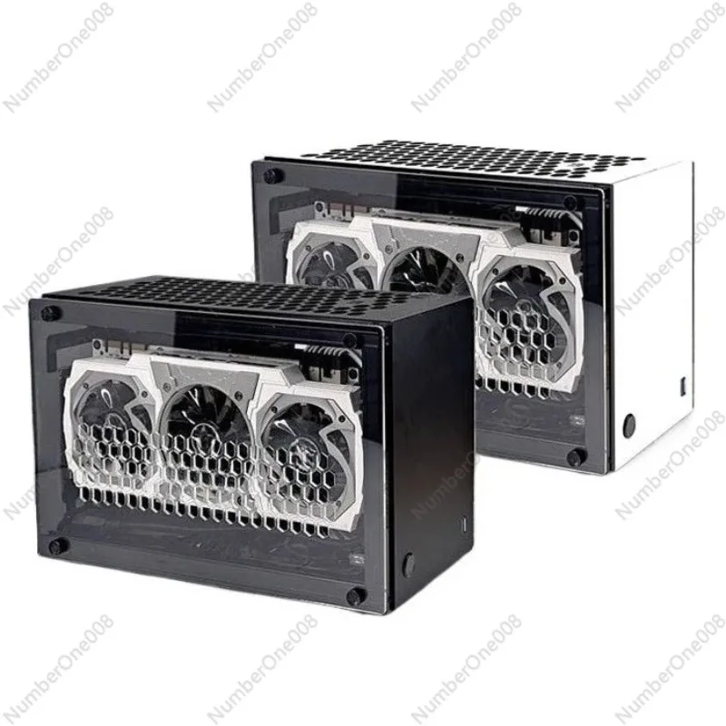 

Корпус A50S Mini-ITX, поддержка 3 видеокарт (GPU) с конструкцией A4, совместимость с блоком питания SFX, прозрачная боковая панель