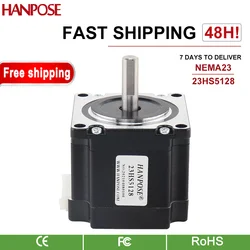 1PCS 23HS5128  Nema 23 Stepper Motor 57 Motor 101N.cm 2.8A 51mm For 3D Printer Monitor Equipment