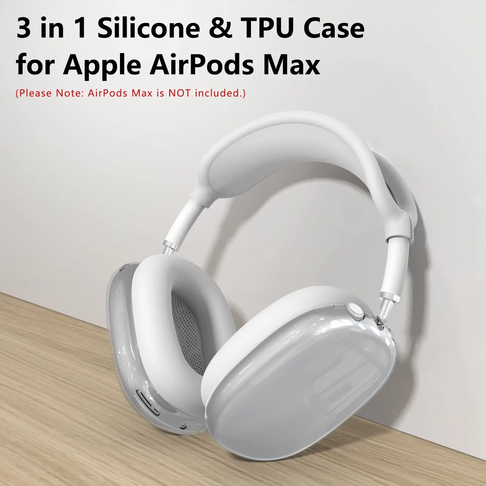Abdeckung für 2024 Air Pods Hülle (USB C) Kristallklare schützende Ohrmuschelabdeckungen Ultra Hybrid Pro Entwickelt für Airpods Max Hülle