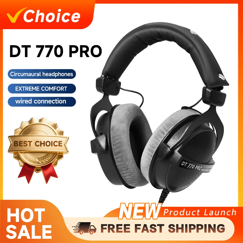 DT770 PRO 80 Ohm Closed-Back Studio Monitor
