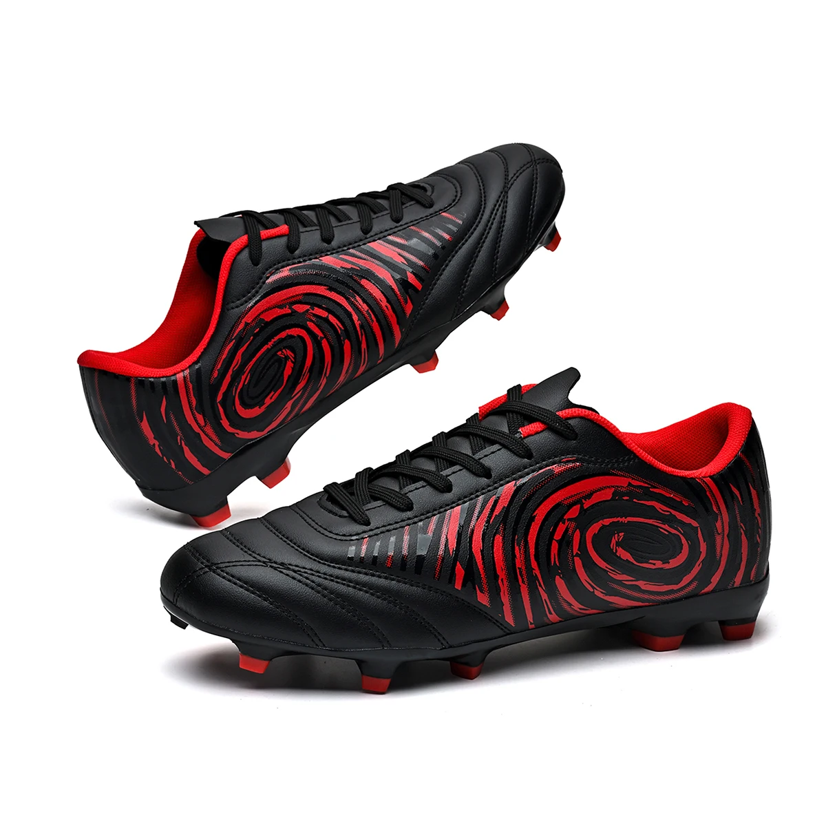 Men AG FG Soccer Cleats Firm Ground Studded Football Shoes Breathable Comfort Design for Outdoor Grass Training Games