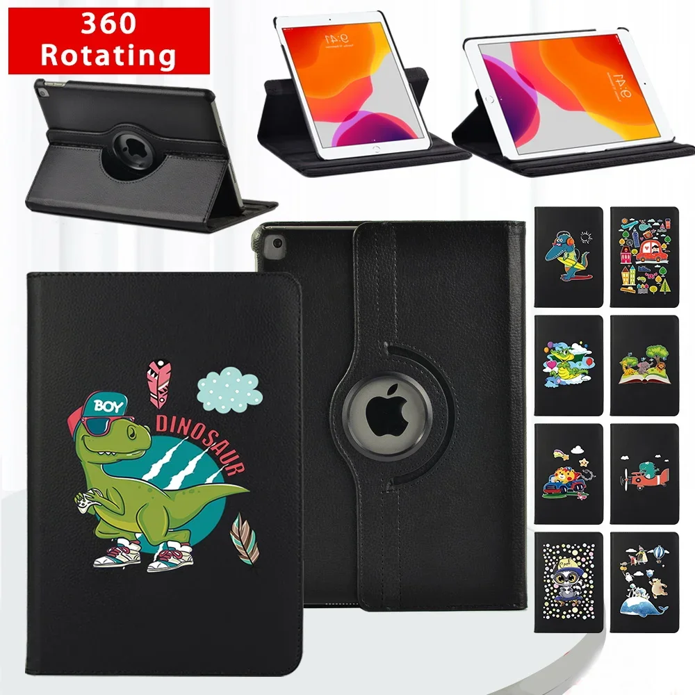 

360 Degrees Rotating Tablet Case for Apple IPad Mini 1/2/3/4/5/IPad 2/3/4/IPad 5th/6th/7th/8th/9th PU Leather Stand Smart Cover