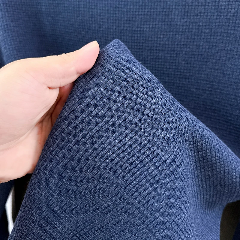 جودة فاخرة رجل طويل الأكمام تريكو جولة الرقبة الصوف مبطن سميكة غير تشوه رائعة التطريز الشتاء الساخن MenTops #2