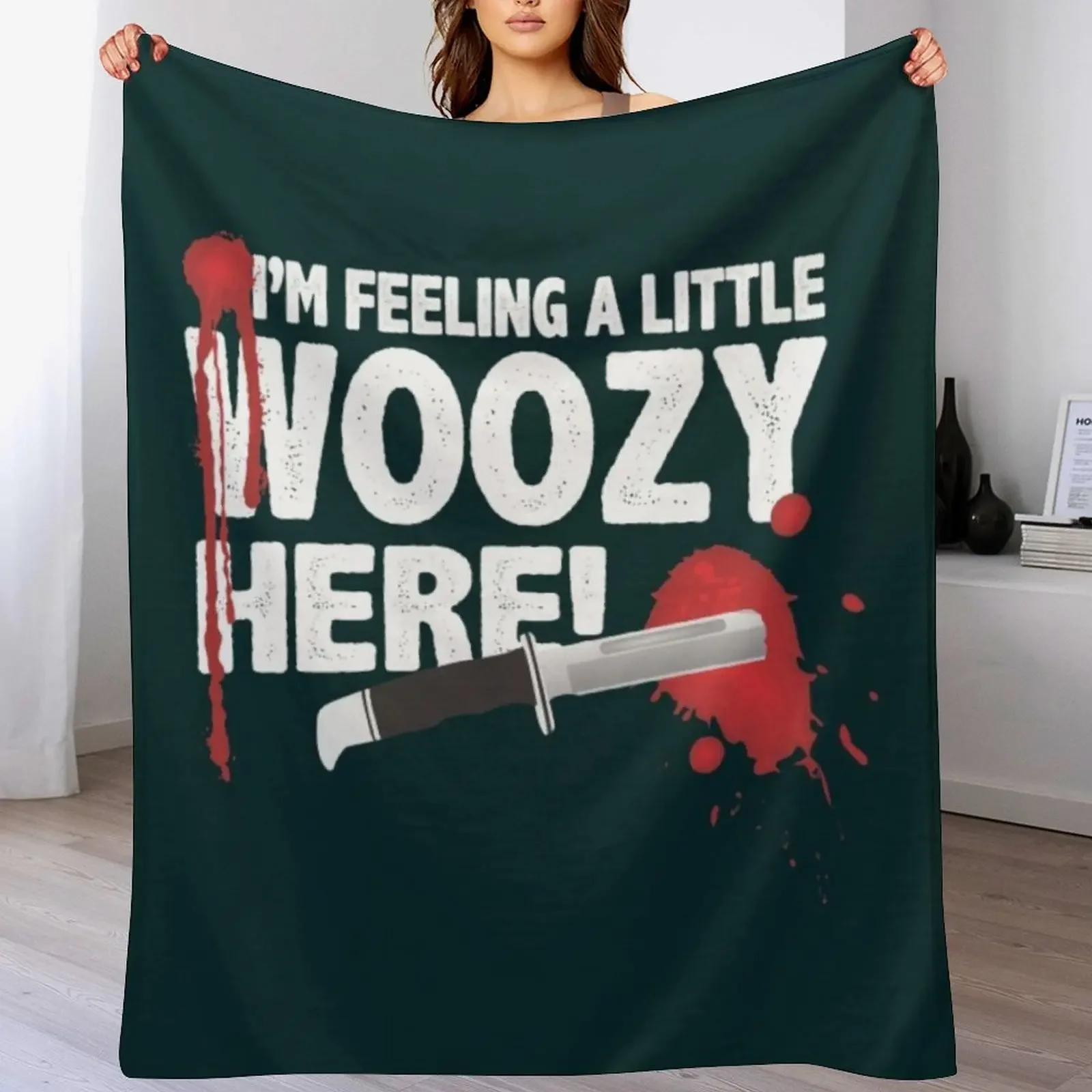 I'm feeling a little woozy here Throw Blanket Durable Warm Blanket for Daily Home Use