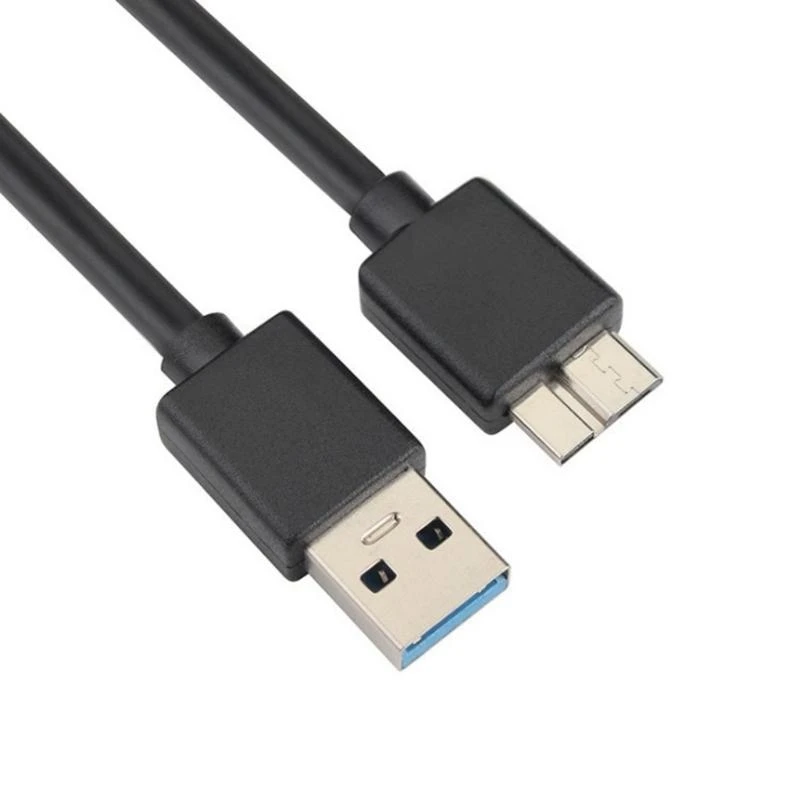 كابل محول USB إلى Micro B ذكر لقرص القرص الصلب الخارجي للهواتف الذكية والهاتف المحمول وسلك بيانات الطابعة 0.2/0.3/0.5/