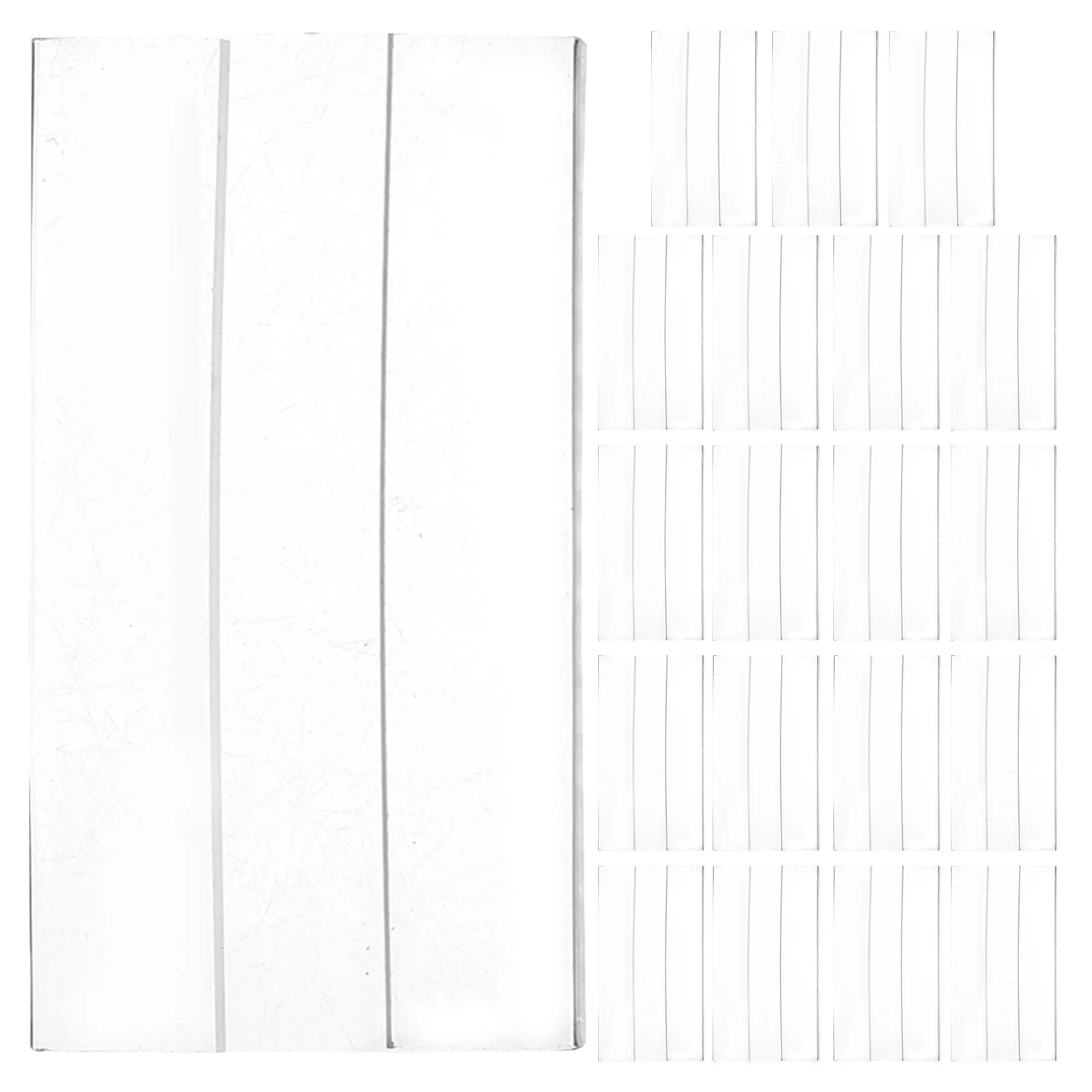 20Pcs Self-Adhesive Price Tag Holders Clear Acrylic Sign Displays 3.14x1.97 Retail Shelf Label Holders for Supermarkets - view 4