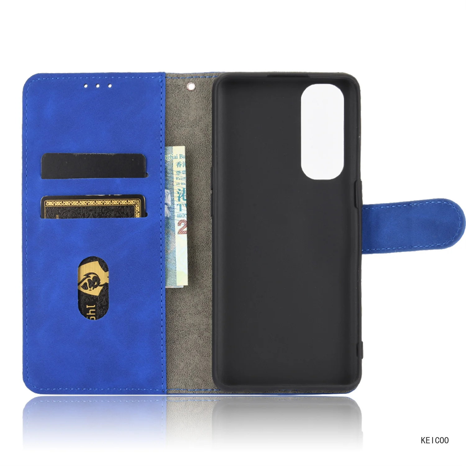 Wallet Clip for OPPO A92S A53 A32 A93 F17 Pro Reno4 Pro Z F Lite Reno3 Pro Realme 7 Pro X7 Pro Q2 Pro V3 Q2i RMX2170 Phone Case