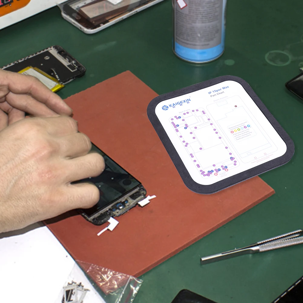 

Профессиональный направляющий коврик, магнитный коврик для винтов, магнитный коврик для винтов для iPhone 15, 14, 13, 12, 11 Pro Max