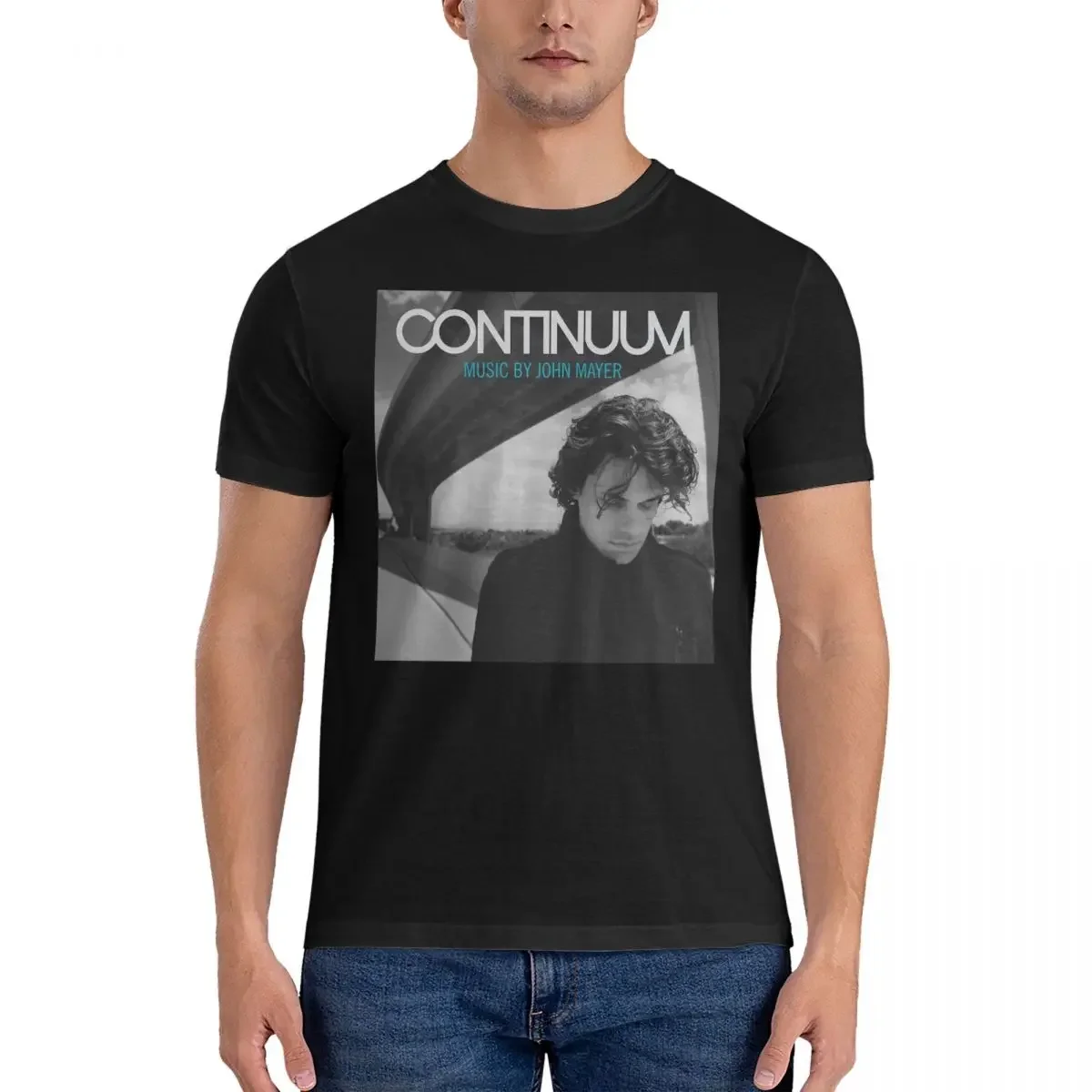 Men Continuum T Shirts J-John Mayer Singer Cotton Clothing Crazy Short Sleeve Crew Neck Tees Adult T-Shirts