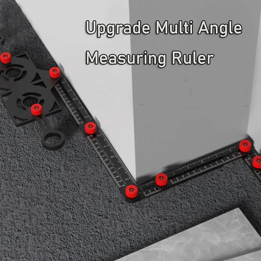 

Multi-Fold Alloy Angle Ruler Finder Measuring Ruler Perforated Mold Template Locator Drill Guide Tile Hole Drill Guide Locator