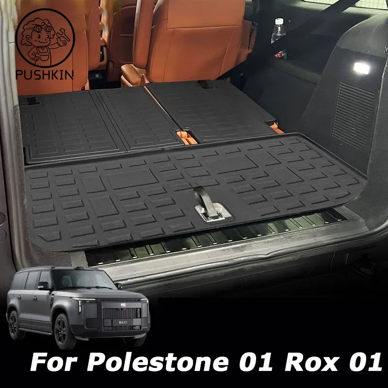 

For BAIC JISHI polestone 01 ROX 01 2024 2025 6/7Seats TPE Trunk Mats Cargo Liner Seat Back Cover Waterproof Carpet Accessories