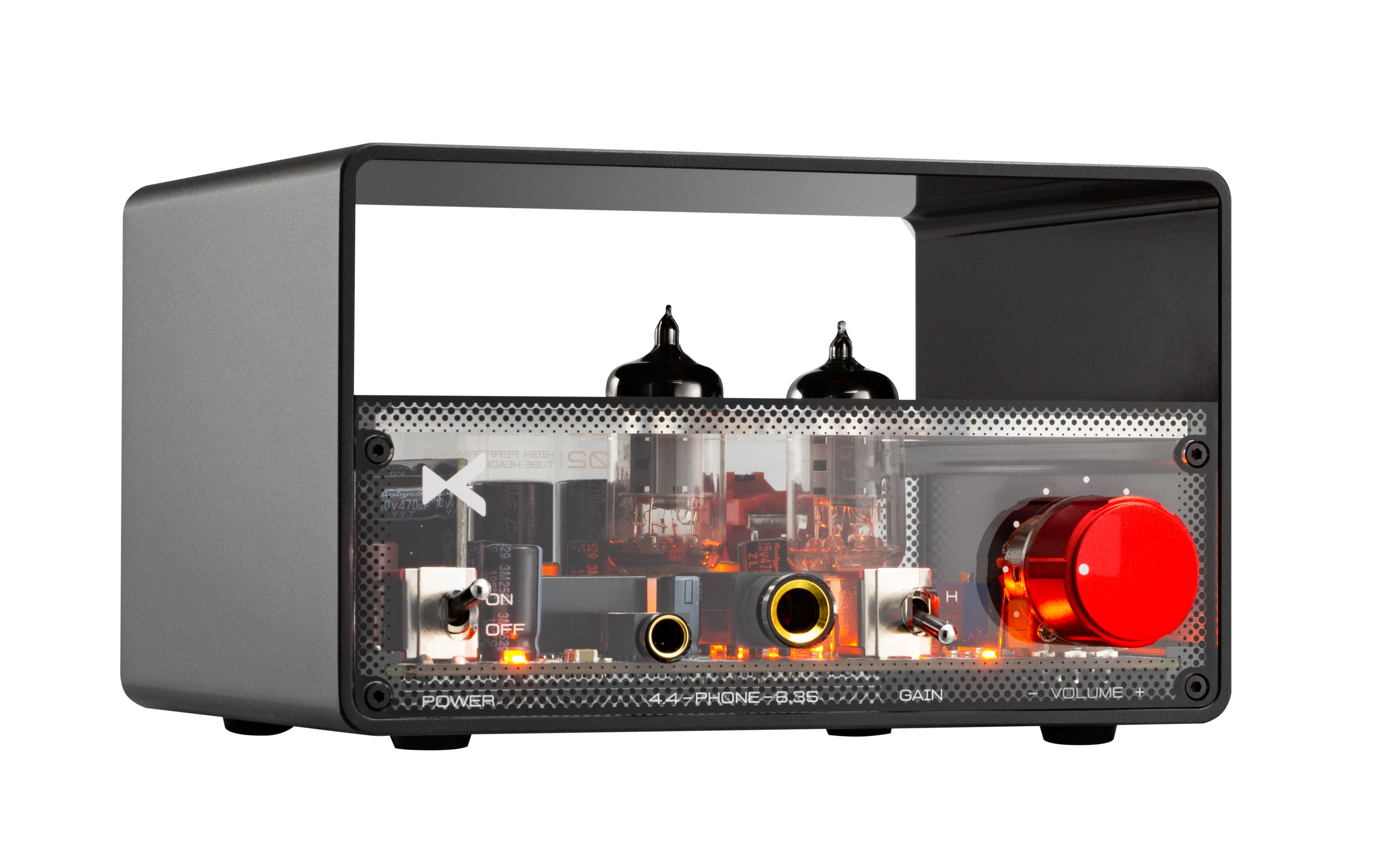 KGUSS xDuoo MT-02 Headphone Amplifier Hybrid Tube-Transistor Sound Architecture Dual 6J1 Vacuum Tube Class view 3