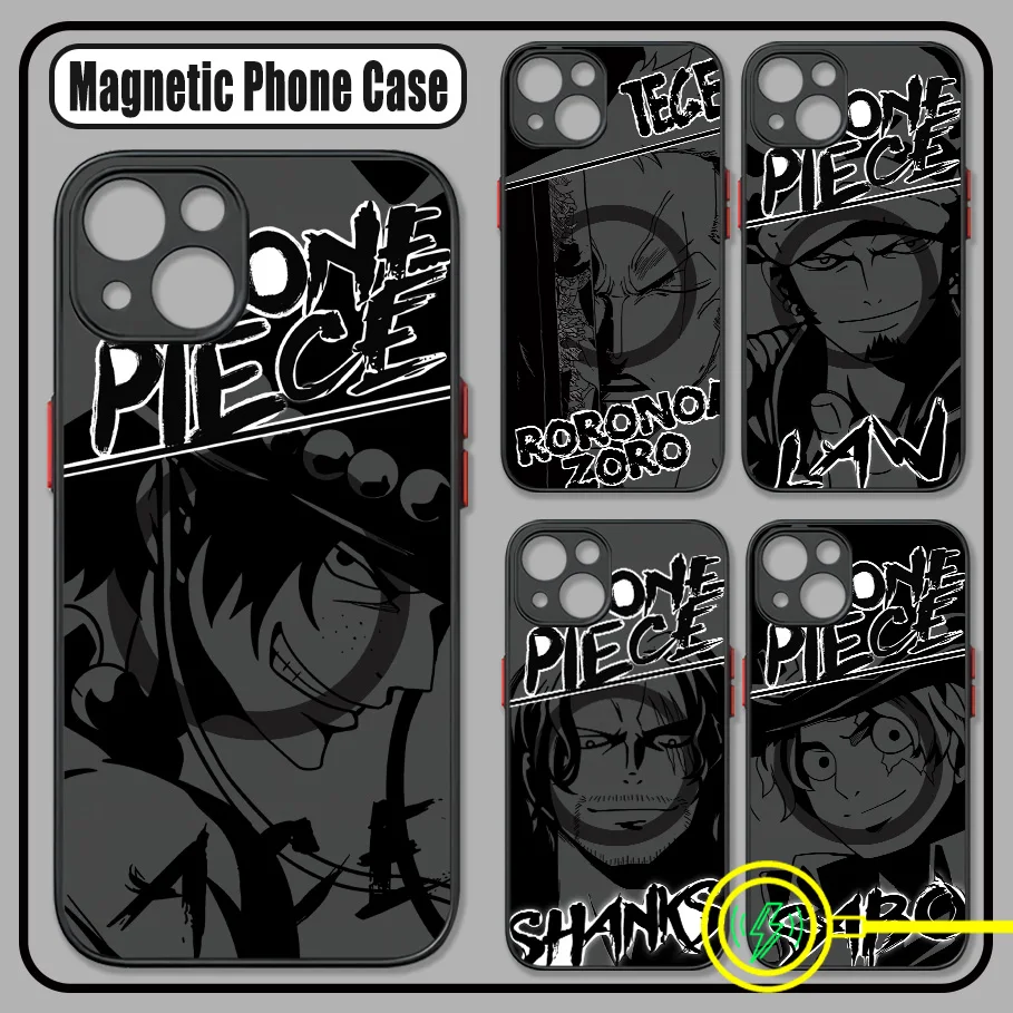 Anime Ones Pieces Luffys Zoros Phone Case For Samsung Galaxy S25 S24 S23 S22 S21 S20 FE Plus Ultra 5G Matte Magnetic