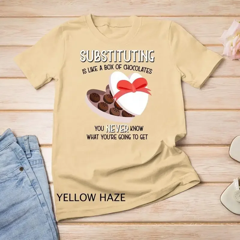 Substitute School Teacher T shirt Valentine s Day Gift T Shirt Unisex T shirt