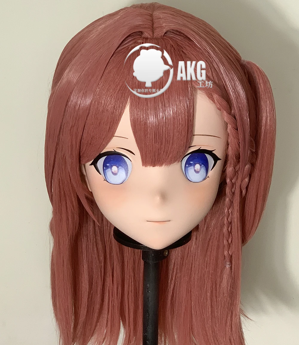 

(AL203) Customize Character Crossdress Female/Girl Resin Half/Full Head With Lock Cosplay Japanese Anime Game Role Kigurumi Mask