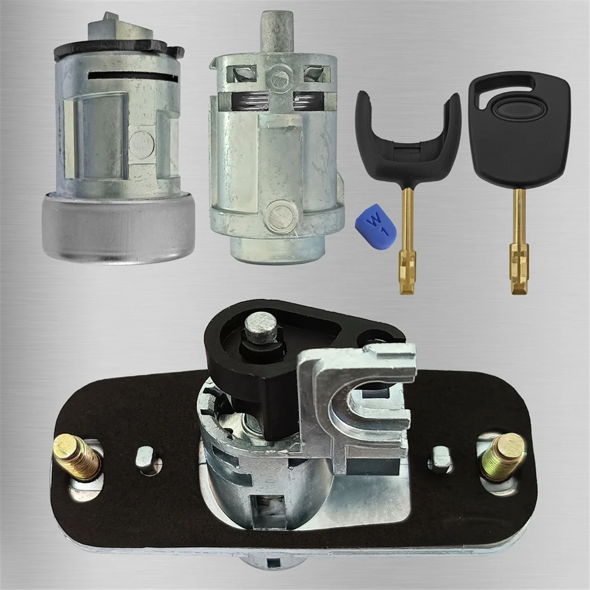 #02J Automotive Parts & Accessories,Car Lock Set Ignition Switch Door Lock Trunk Lock,Zinc alloy + copper + plastic