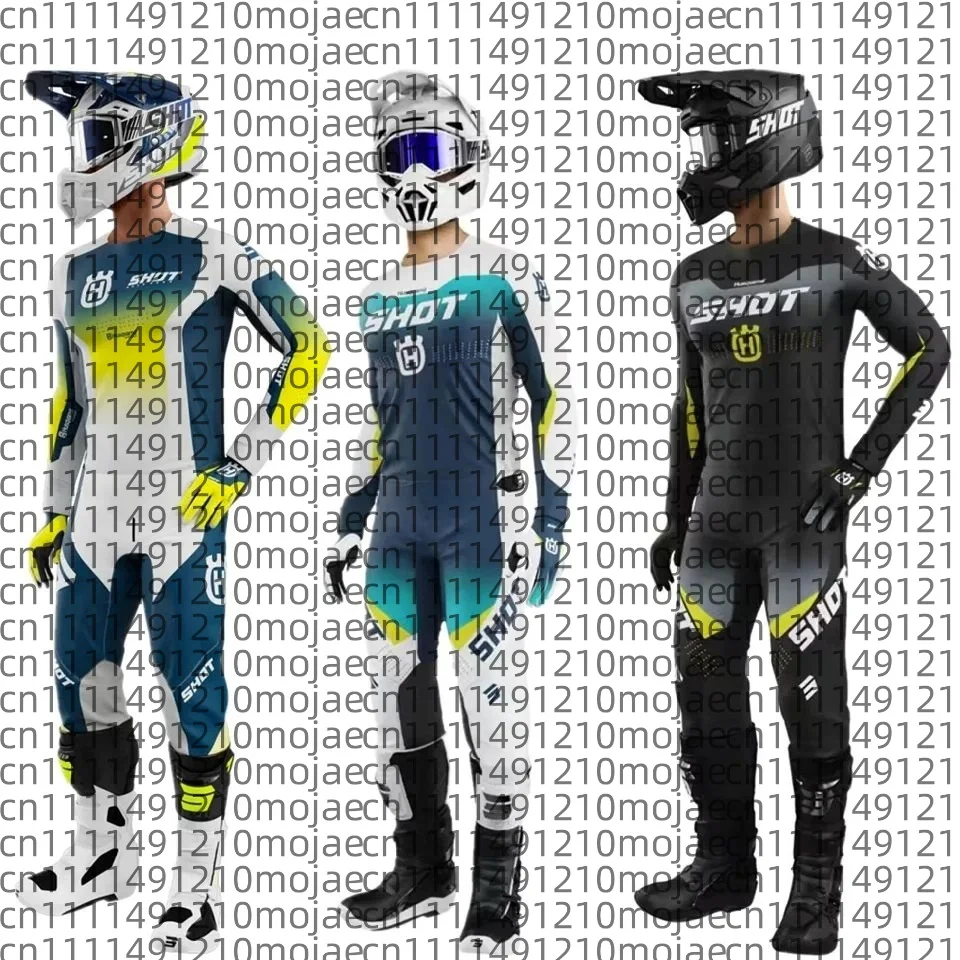 2026 Cycling Clothes Breathable Quick Drying Mountain Bike Off Road Motorcycle Long Sleeved  Men Women Loose Pants Set