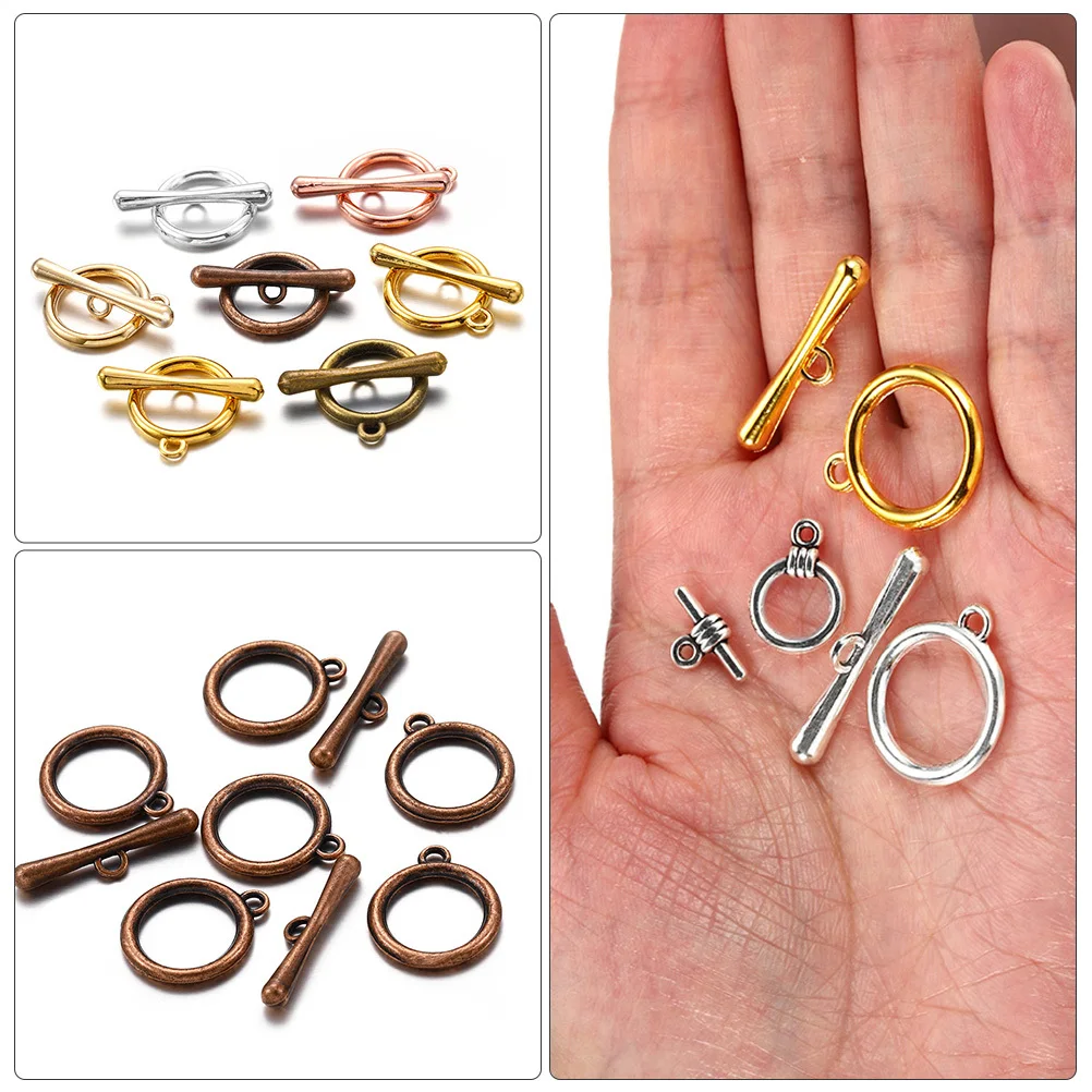 

60Pcs Vintage Ot Clasps Connector Alloy Durable Jewelry Making Supplies DIY Necklace Bracelets Keychains Craft Accessories