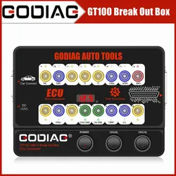 GODIAG – GT100 OBD II 16 broches, boîtier de dérivation de connecteur ECU, plateforme de Test GT100 pour la Maintenance de l'ecu/le codage du programme de diagnostic