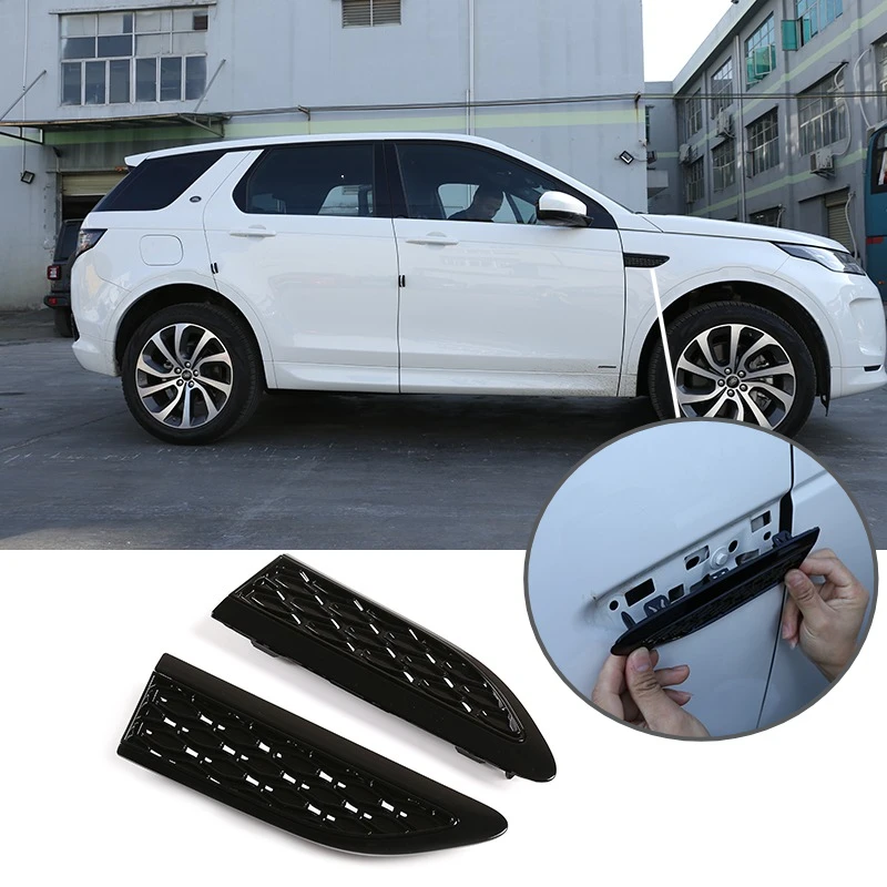

For Land Rover Discovery Sport ABS Glossy Black Car Side Air Outlet Airflow Fender Intake Cover Car Replacement Parts