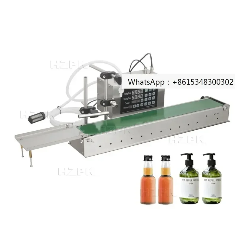 HZPK Automatic Vial Glass Plastic Bottle Small Digital Liquid Filling Machine 100-1000ml In China