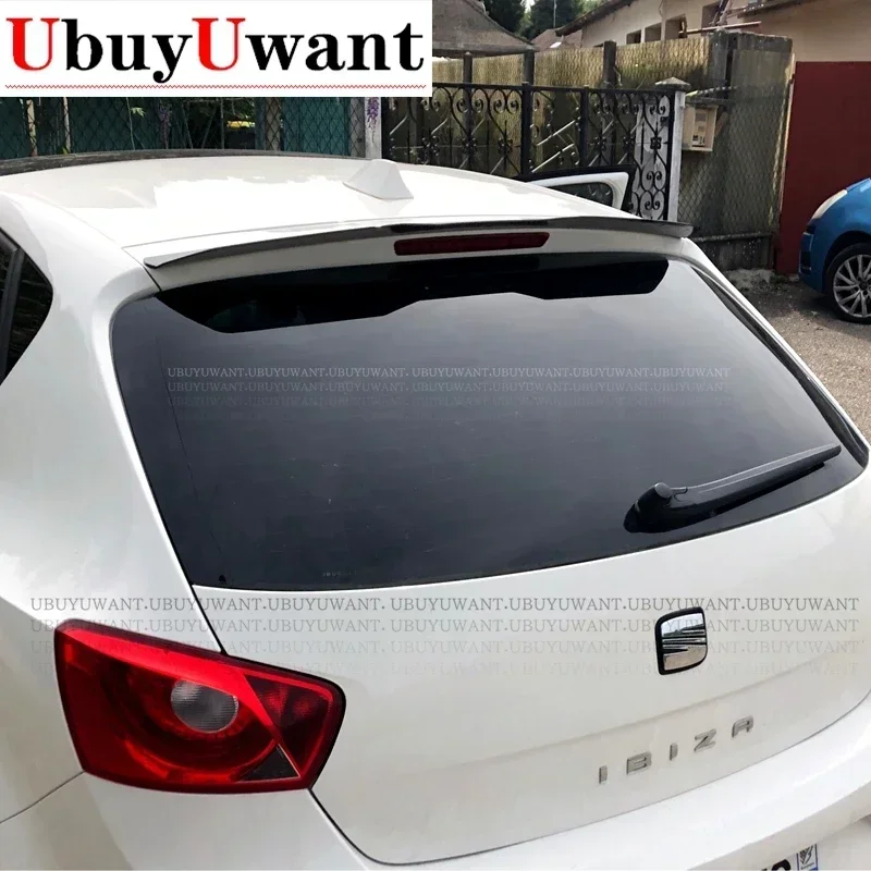 UBUYUWANT Spoiler For Seat Ibiza 6j 2008 2009 2010 2011 2012 Rear Roof Car Tail Wing Decoration