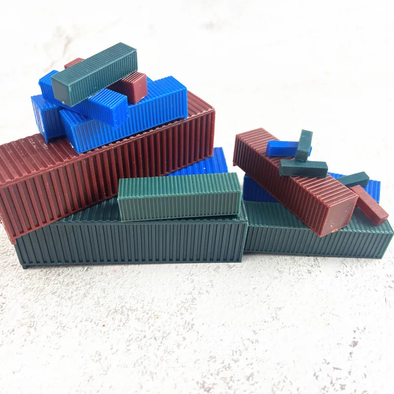 Creative plastic model container Model mini Multi-scale 1:150-1:500DIY material ABS plastic model container