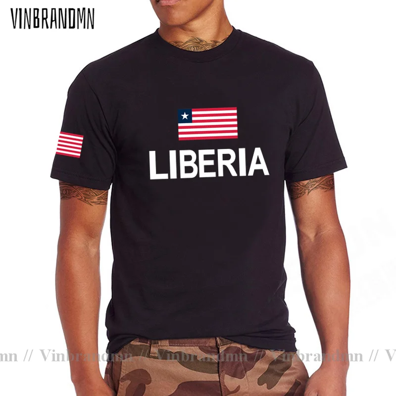 Liberia Liberian t shirt fashion jersey nation team 100% cotton t-shirt gyms clothing tees country sporting tshirt LR LBR Newest