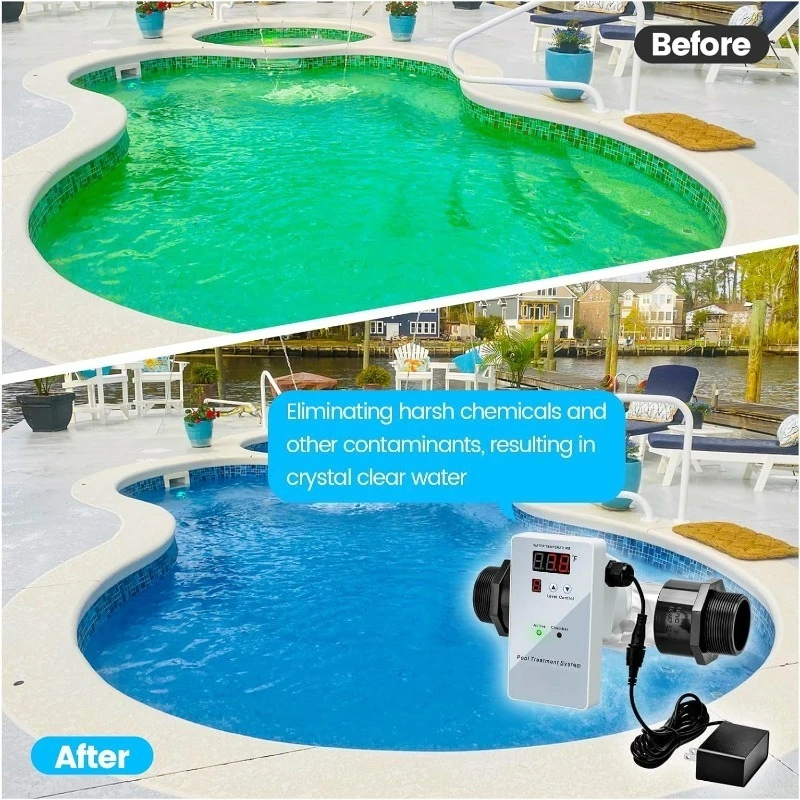 نظام Pool Io/ni-zed، لحمامات السباحة حتى 40000 جالون، متوافق مع حمام السباحة الداخلي، فوق الأرض، حوض استحمام ساخن، سبا أو حوض السمك، P #6