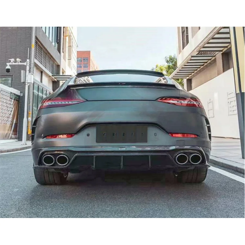 

For Mercedes-Benz AMG GT50 GT53 TAKD Style Dry Carbon Fiber Diffuser Rear Bumper Lip Body Kit