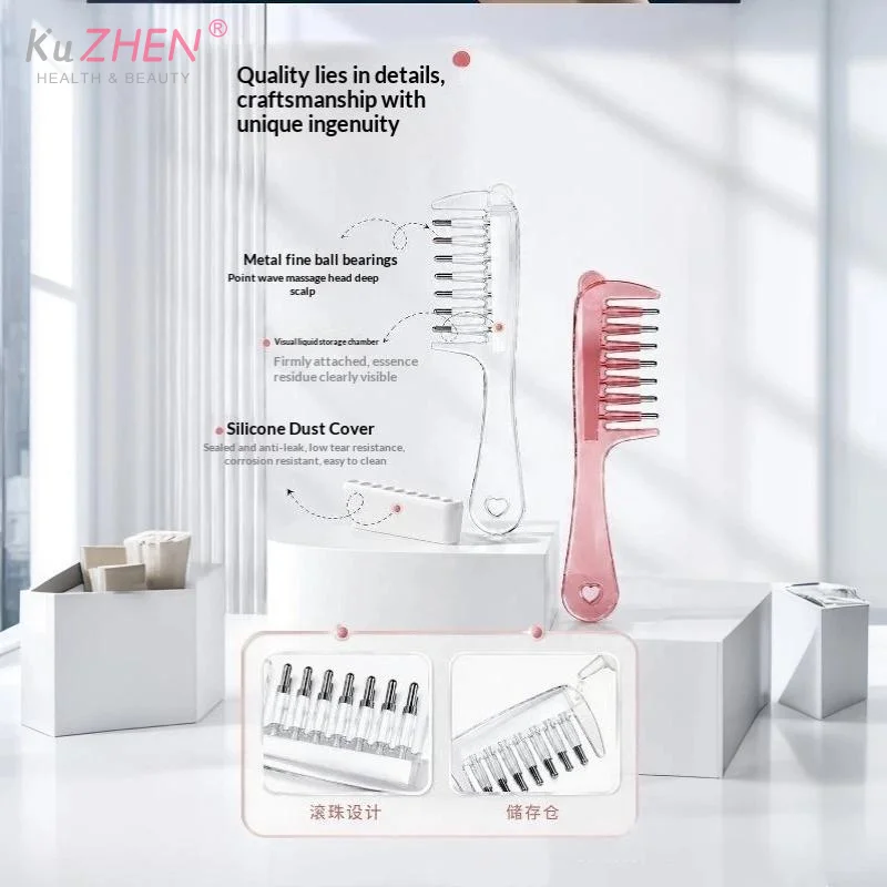 1PCS Multi-Function Mini Portable Head Applicator Comb Anti-Frizz Hair Care Hair Firming Applicator Scalp Nourish Anti-Static