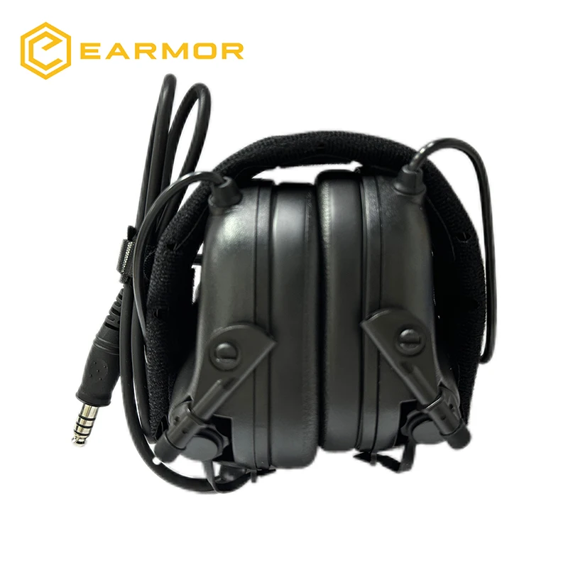 EARMOR M32 MOD4 Tactical Headset Anti Noise Headphones Military Aviation Communication Shooting Earphone with Kenwood PTT