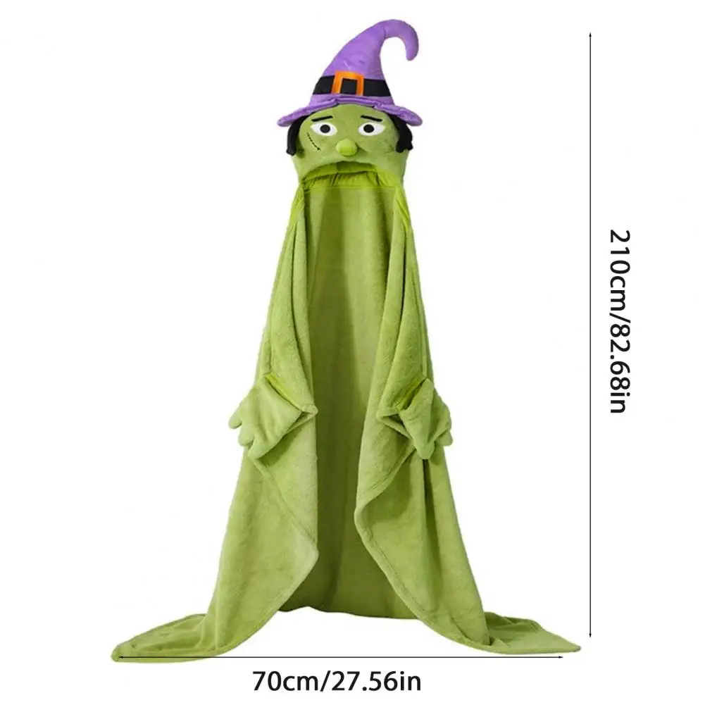 독특한 할로윈 선물 아이디어, 할로윈 분위기 담요, 포켓이 있는 성인용 아늑한 할로윈 후드 담요