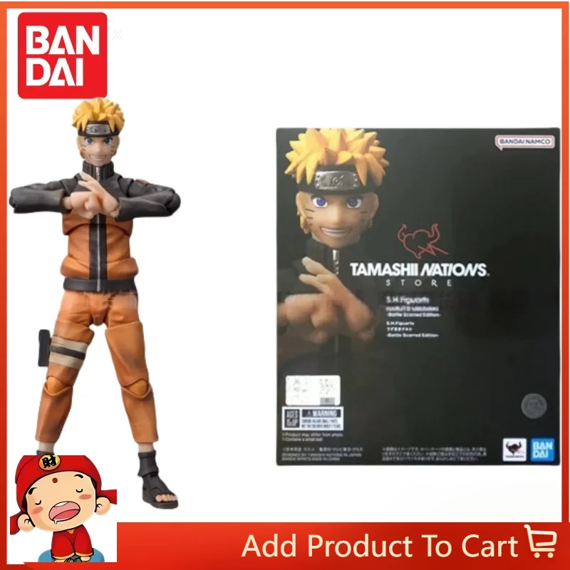 

In Stock 100% Original Bandai Tamashii Web Exclusive Shf Shippuden Uzumaki Naruto Battle Damage Edition Movable Action Figure
