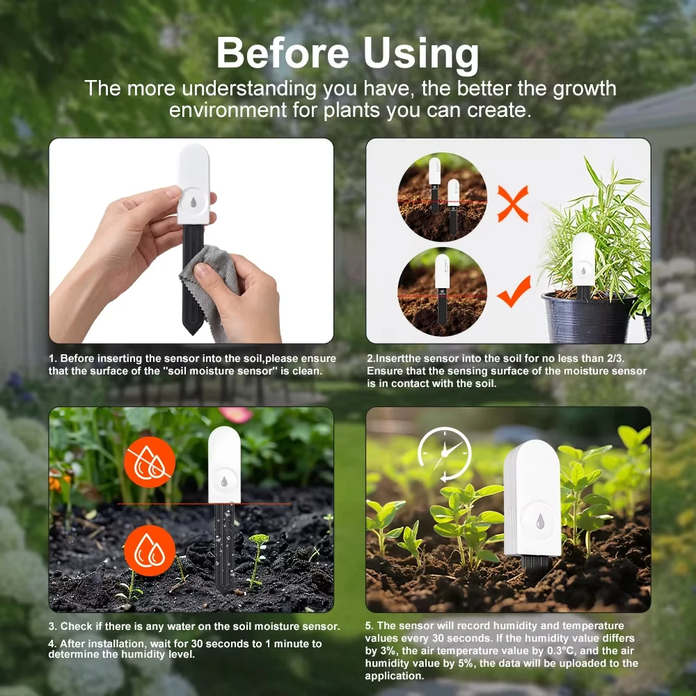 مستشعر رطوبة التربة عالي الدقة - مراجعة Smart Garden Zigbee وسعره