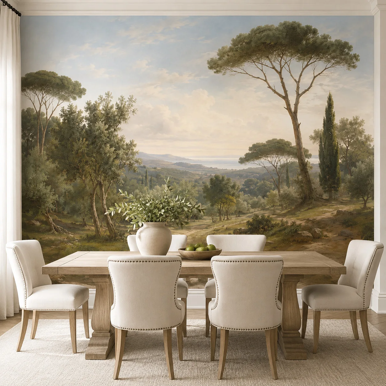 Custom Vintage Countryside Landscape Wallpaper Mural Pastoral Forest Wall Decor Living Room Bedroom Non Self Adhesive