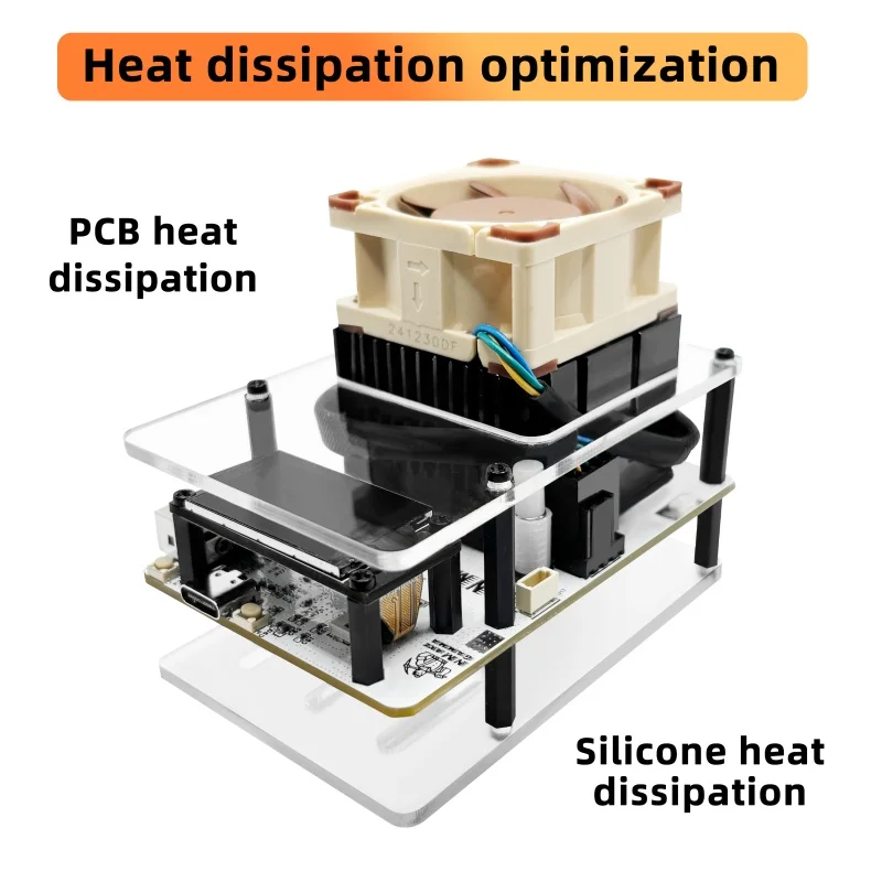 NMAxe Gamma optimized Bitaxe 601 gamma NMMiner Official BM1370 ASIC BTC Solo Lottery Miner 1.2TH/s Open-source quite Home Using
