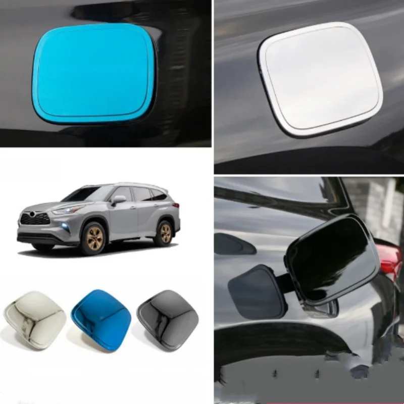 

Fit For Toyota Highlander Kluger 2021-2024 ABS Plastic Car Fuel Tank Cover Oil Cap Decorative Trim Sticker Accessories