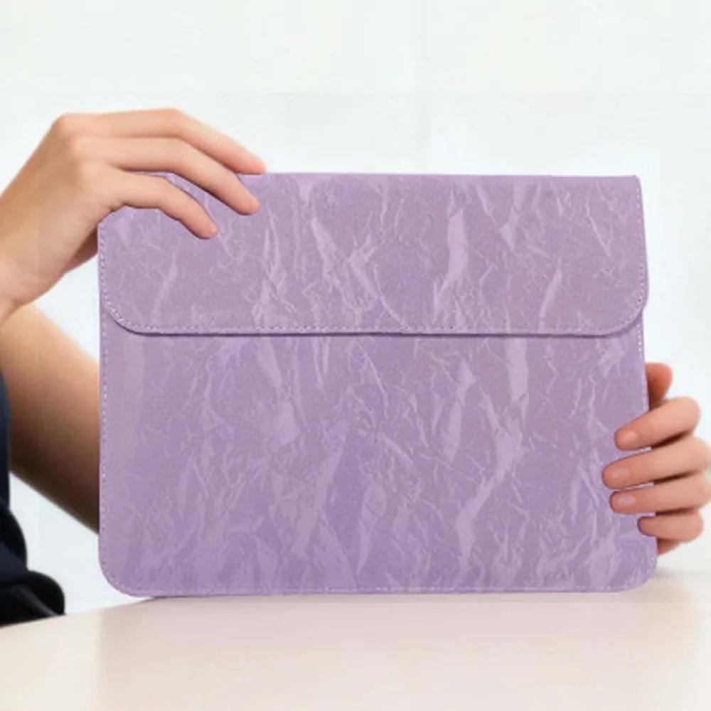 Magnetic Closure 14inch Laptop Bags Envelope Design Waterproof Laptop Sleeve Pouch Lightweight Faux Leather Notebook Sleeve