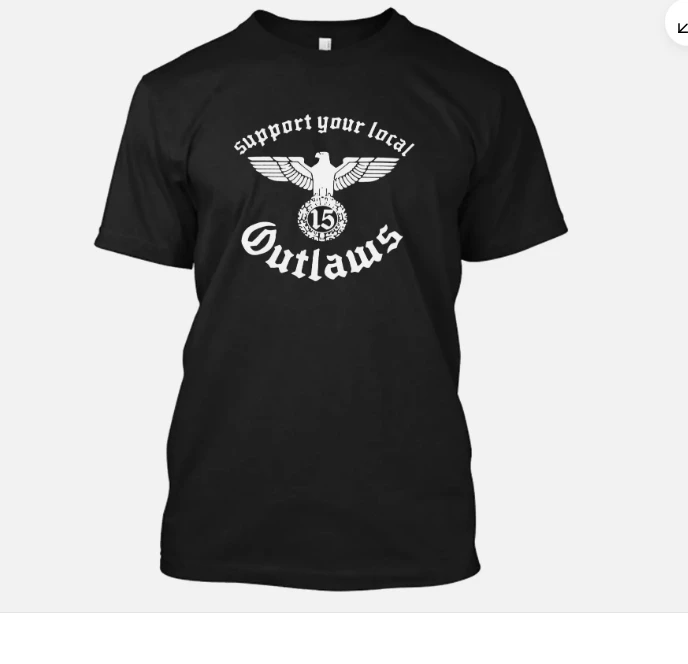 SYLO apoya sus fuera locales motociclista MC camiseta