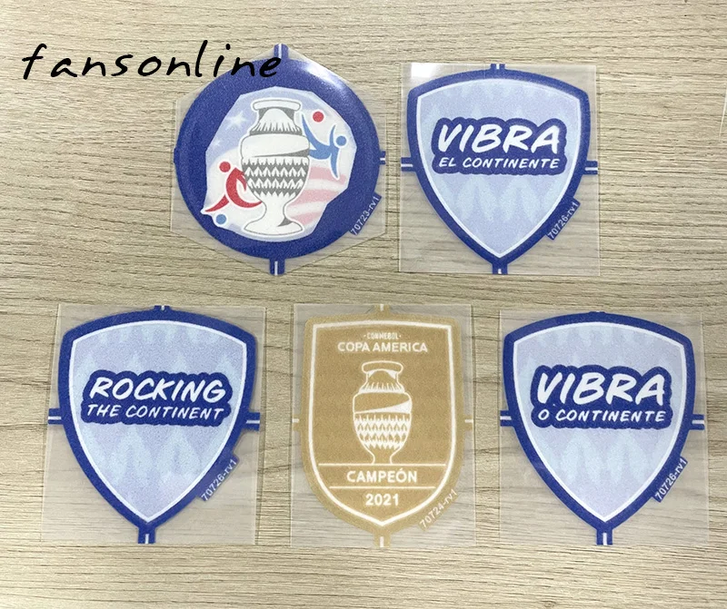 2015 2016 2019 2021 2024 soccer patch set Iron-on Authentic Patches Argentina Brazil Uruguay Chile Peru Players Issue Badges