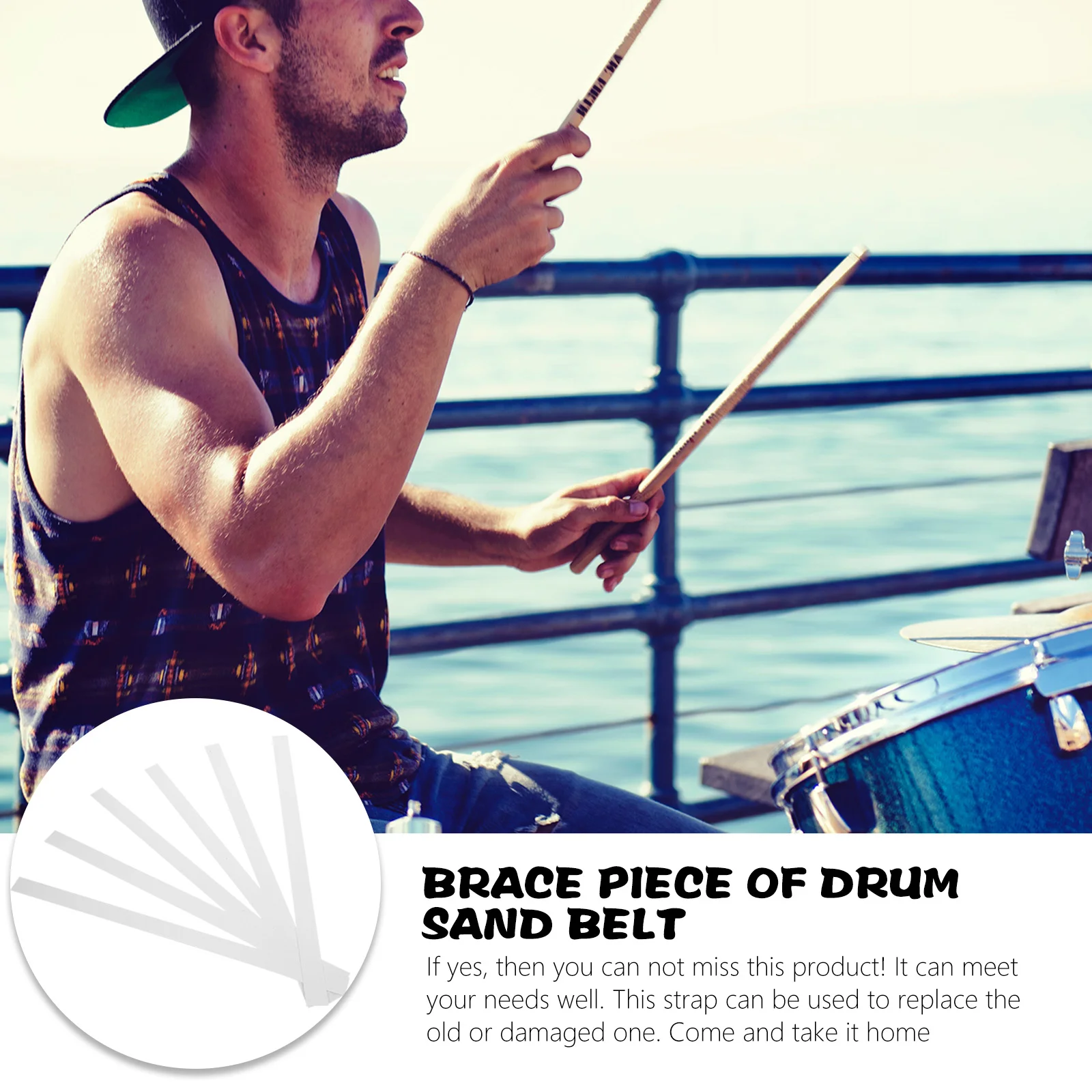 

6 Pcs Mounting Drums Snare Strap Pet Strainer Straps Plastic Wire Nylon Strips for