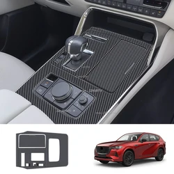 LHD for Mazda CX-60 CX60 CX 60 2022-2024 Interior Gearbox Gear Shift Panel Frame Cover Trim Interior Accessories Decoration