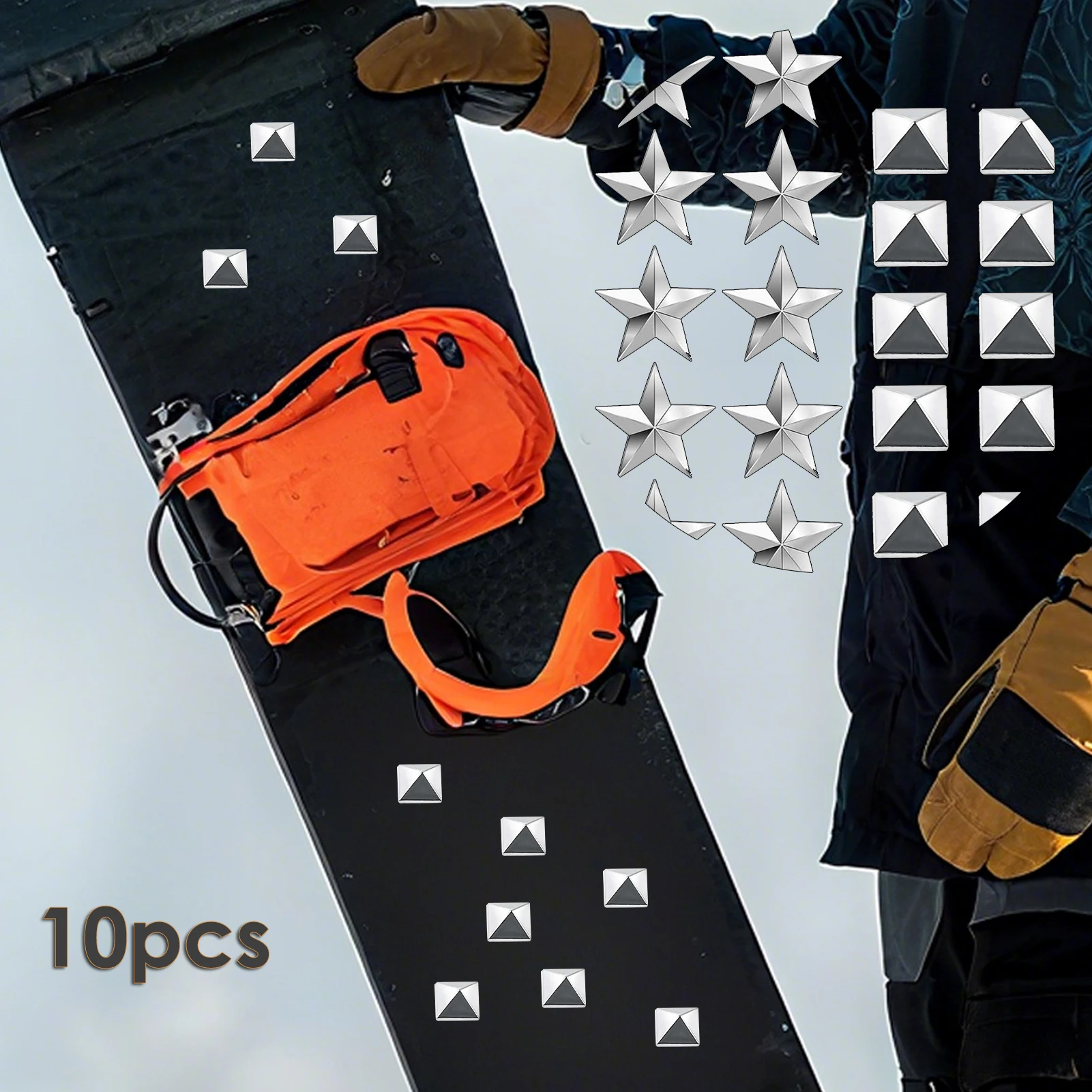 

Накладка для сноуборда, нескользящая геометрическая ручка для палубы, 10 шт., тяговые накладки для катания на сноуборде, для мужчин, женщин, начинающих, пожалуйста