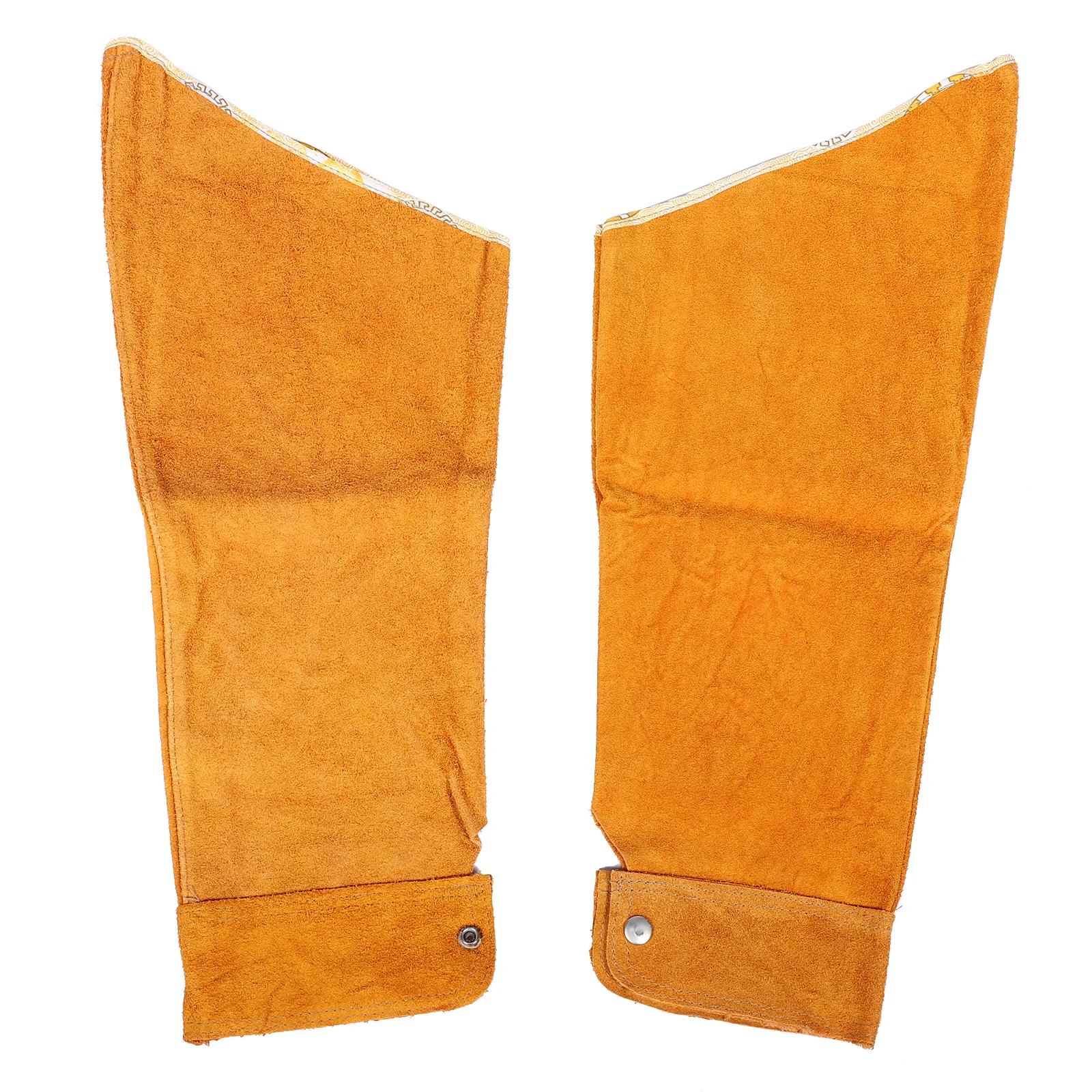 

Arm Sleeves Welding Guard Two Layers Cowhide Durable Heat Resistant Protective Oversleeves For Kitchen Garden Farm