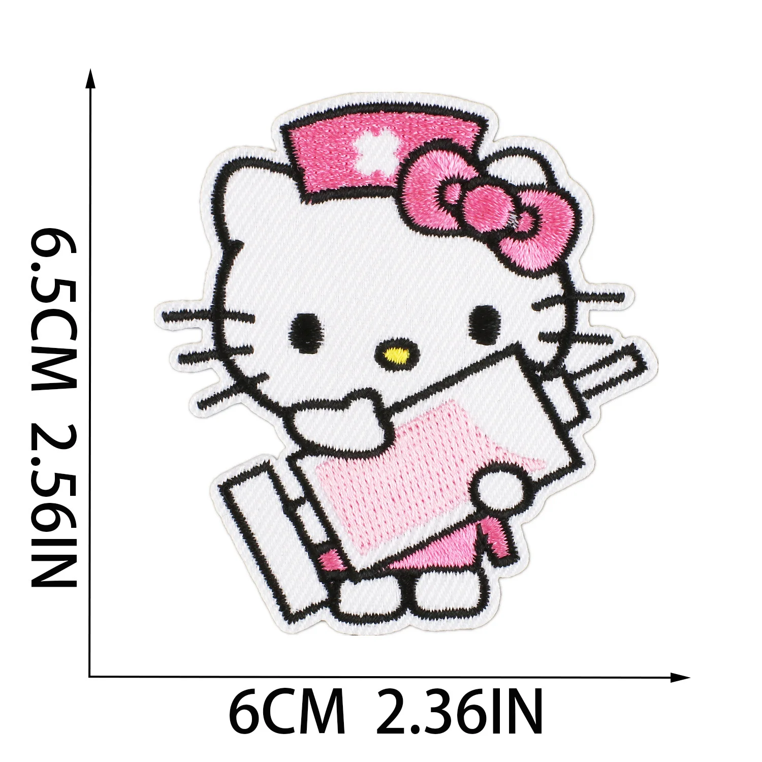 13Pcs Cartoon Cute KT Cat Hello Kitty Applique For DIY Sew on Child Clothes jacket Hat Ironing Patches Jeans Embroidered Sticker